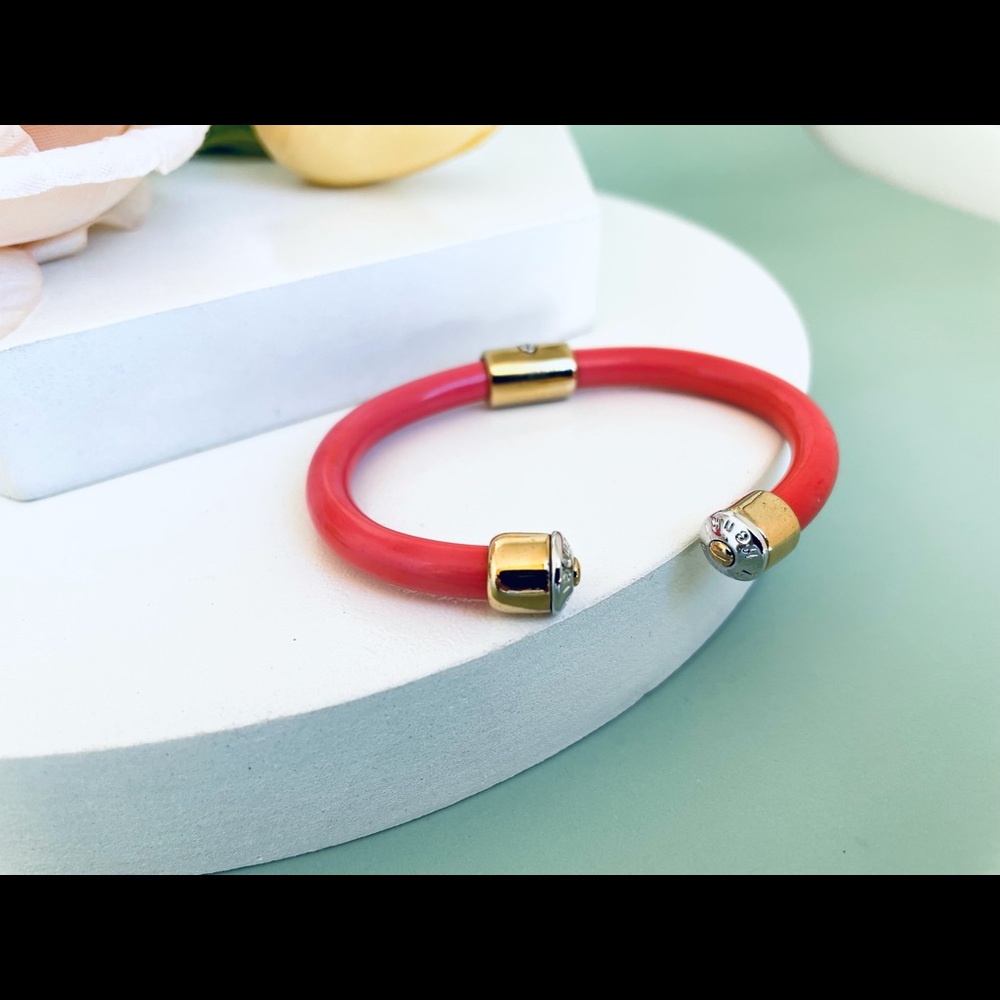 Henri bendel logo cuff bracelet